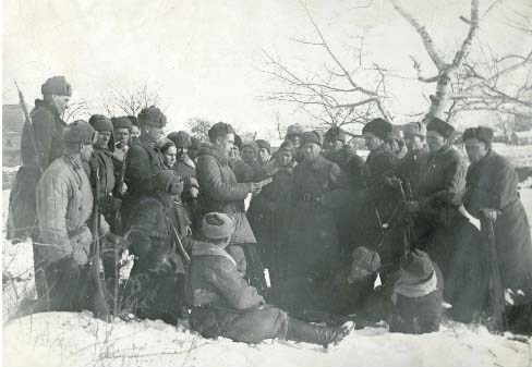 Партизанский отряд Воронцово-Александровского района. 1943 г..